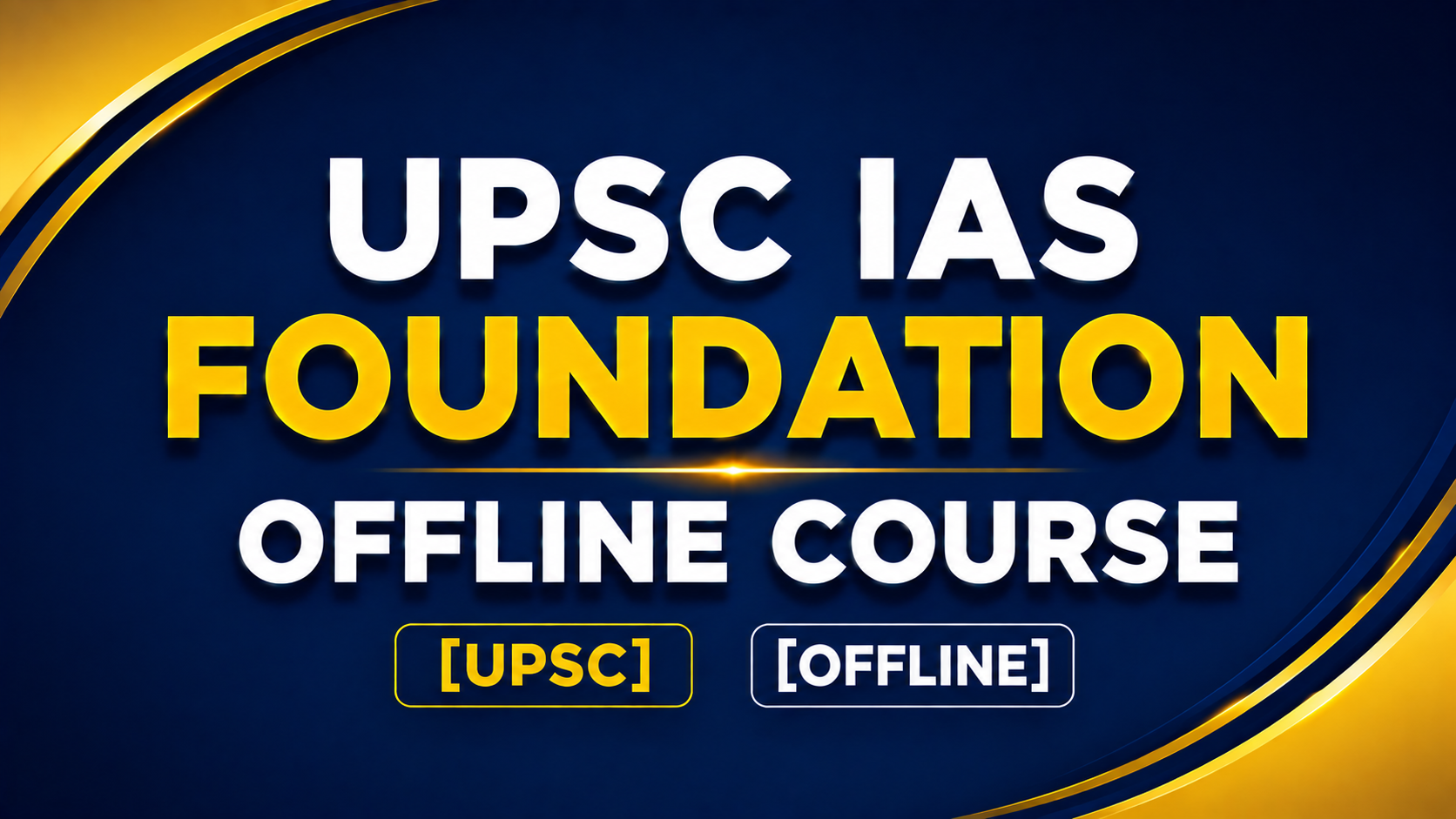 IAS UPSC CRASH OFFLINE COURSE